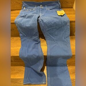 True Religion Flare Jeans in Classic Blue